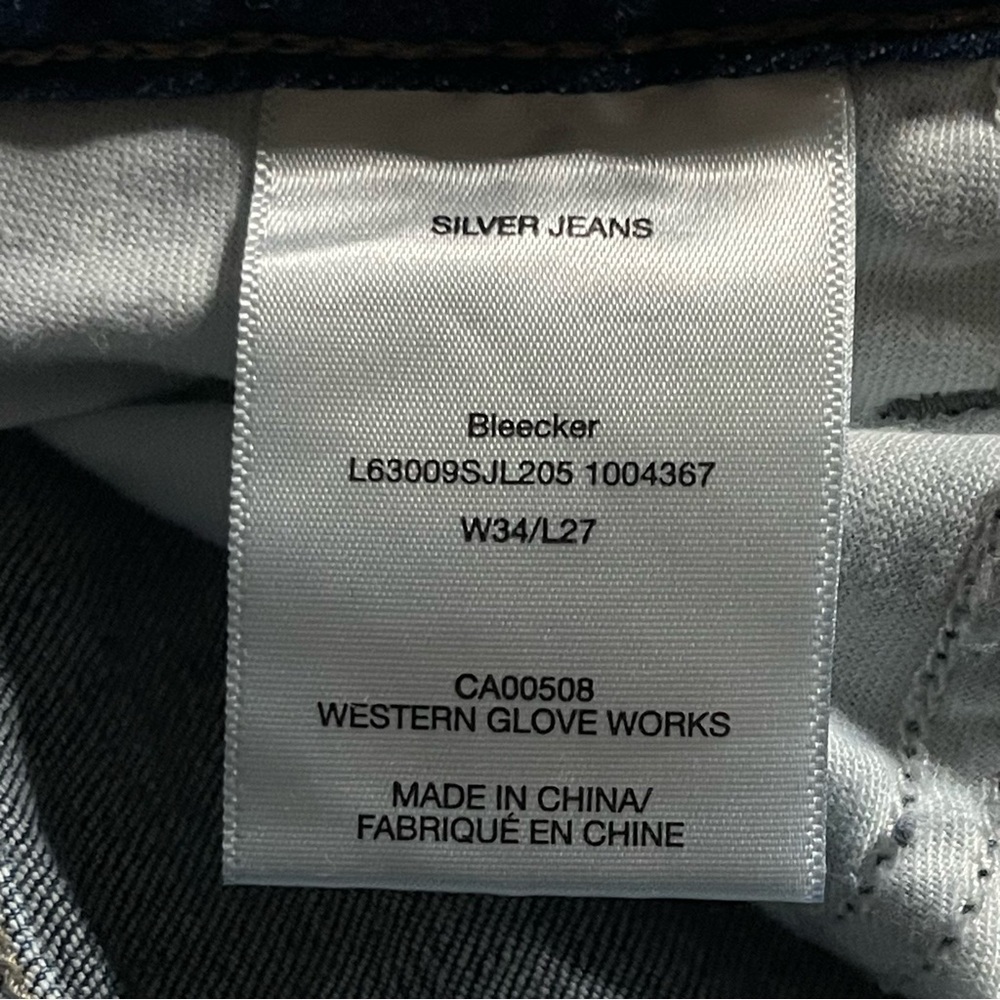 Silver Jeans Bleecker W34 L27 - Picture 4 of 4
